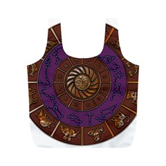 Zodiak Zodiac Sign Metallizer Art Full Print Recycle Bags (m)  by Simbadda