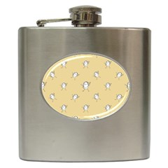 Happy Character Kids Motif Pattern Hip Flask (6 Oz) by dflcprints