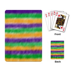 Mardi Gras Strip Tie Die Playing Card by PhotoNOLA