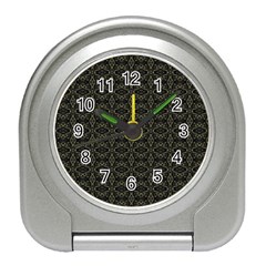 Dark Interlace Tribal  Travel Alarm Clocks by dflcprints