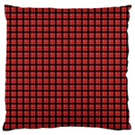 Red Plaid Standard Flano Cushion Case (Two Sides) Front