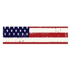 Flag United States United States Of America Stripes Red White Satin Scarf (oblong) by Simbadda