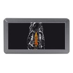 Humor Rocket Ice Cream Funny Astronauts Minimalistic Black Background Memory Card Reader (Mini) Front