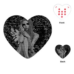 Angel Playing Cards (heart)  by Valentinaart