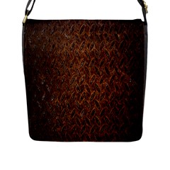 Texture Background Rust Surface Shape Flap Messenger Bag (l)  by Simbadda