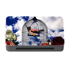 Vintage Bird In The Cage  Memory Card Reader With Cf by Valentinaart