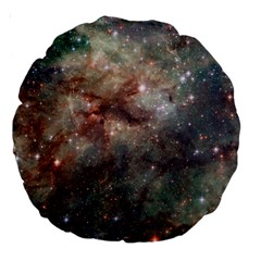 Tarantula Nebula Large 18  Premium Round Cushions by SpaceShop