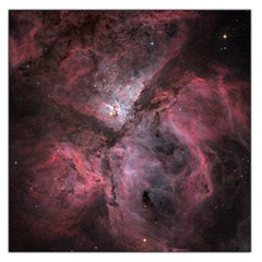Carina Peach 4553 Large Satin Scarf (square) by SpaceShop