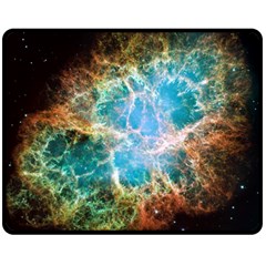 Crab Nebula Double Sided Fleece Blanket (medium)  by SpaceShop