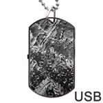 Fern Raindrops Spiderweb Cobweb Dog Tag USB Flash (Two Sides) Front