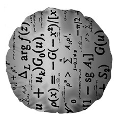 Science Formulas Large 18  Premium Round Cushions by Simbadda