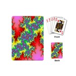Colored Fractal Background Playing Cards (Mini)  Back