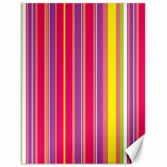 Stripes Colorful Background Canvas 18  X 24   by Simbadda