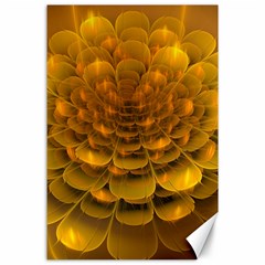 Yellow Flower Canvas 24  X 36  by Simbadda
