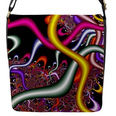 Fractal Roots Flap Messenger Bag (s) by Simbadda