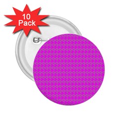 Clovers On Pink 2 25  Buttons (10 Pack)  by PhotoNOLA