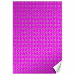 Clovers On Pink Canvas 12  X 18   by PhotoNOLA