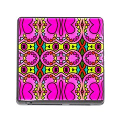 Love Hearths Colourful Abstract Background Design Memory Card Reader (square) by Simbadda