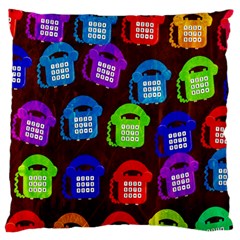 Grunge Telephone Background Pattern Large Flano Cushion Case (one Side) by Amaryn4rt