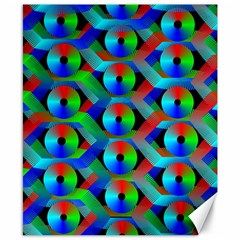 Bee Hive Color Disks Canvas 8  X 10  by Amaryn4rt