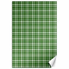 St  Patricks Day Plaid Pattern Canvas 24  X 36  by Valentinaart