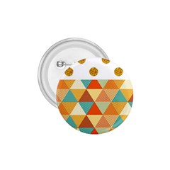 Golden Dots And Triangles Patern 1 75  Buttons by TastefulDesigns