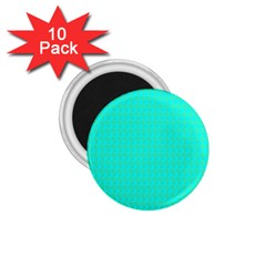 Clovers On Blue 1 75  Magnets (10 Pack)  by PhotoNOLA