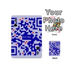 Digital Computer Graphic Qr Code Is Encrypted With The Inscription Playing Cards 54 (Mini)  Front - Spade4