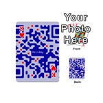 Digital Computer Graphic Qr Code Is Encrypted With The Inscription Playing Cards 54 (Mini)  Front - HeartK