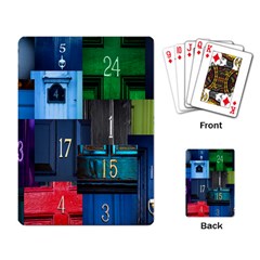 Door Number Pattern Playing Card by Amaryn4rt