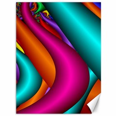 Fractal Wallpaper Color Pipes Canvas 36  X 48   by Amaryn4rt