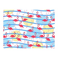 Flamingo Pattern Double Sided Flano Blanket (mini)  by Valentinaart