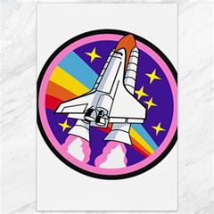 Badge Patch Pink Rainbow Rocket Canvas 20  X 30   by Amaryn4rt