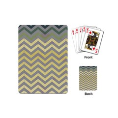 Abstract Vintage Lines Playing Cards (mini)  by Amaryn4rt