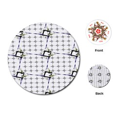 Fractal Design Pattern Playing Cards (round)  by Amaryn4rt