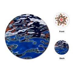 Colorful Reflections In Water Playing Cards (round)  by Amaryn4rt