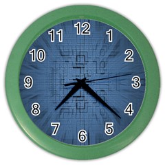 Zoom Digital Background Color Wall Clocks by Simbadda