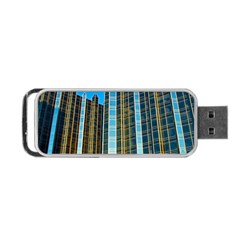 Two Abstract Architectural Patterns Portable Usb Flash (one Side) by Simbadda