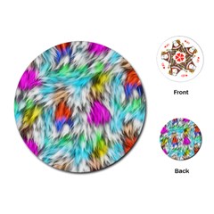 Fur Fabric Playing Cards (round)  by Simbadda