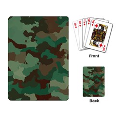 Camouflage Pattern A Completely Seamless Tile Able Background Design Playing Card by Simbadda