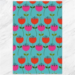 Tulips Floral Background Pattern Canvas 12  X 18   by Simbadda