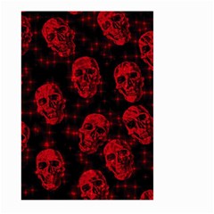 Sparkling Glitter Skulls Red Large Garden Flag (two Sides) by ImpressiveMoments