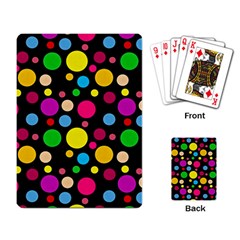 Polka Dots Playing Card by Valentinaart