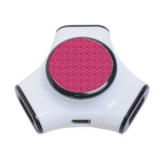 Red White And Blue Leopard Print  3-port Usb Hub by PhotoNOLA