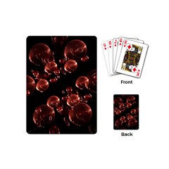 Fractal Chocolate Balls On Black Background Playing Cards (mini)  by Simbadda