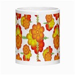 Colorful Stylized Floral Pattern Morph Mugs Center