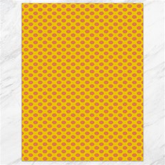 Polka Dot Orange Yellow Canvas 18  X 24   by Mariart