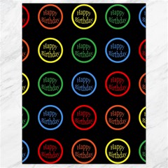 Happy Birthday Colorful Wallpaper Background Canvas 18  X 24   by Simbadda