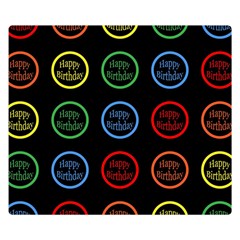 Happy Birthday Colorful Wallpaper Background Double Sided Flano Blanket (small)  by Simbadda