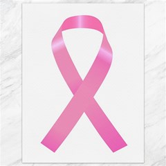 Breast Cancer Ribbon Pink Canvas 36  X 48   by Mariart
